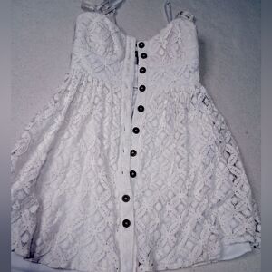 Le Chateau White Lace Dress